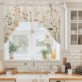 Bedliving Swag Valance for Spring Floral Vintage & Wildflower Botanical Kitchen Bathroom Over