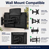 Bedliving Outdoor TV Cover to Inch Black Weatherproof Waterproof Fits to Inch TVs with Remote Control Pocket for LED LCD Flat TV