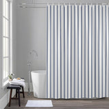 Shower Curtain for Bathroom Blue Stripe Decorative Shower Curtains Set with 12 Hooks Vertical Striped Bath Curtain Waterproof Fabric 72x72 inch
