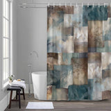 Bedliving Shower Curtain for Bathroom Geometric Block Decorative Shower Curtains Set with 12 Hooks Modern Ombre Abstract Art Bath Bedliving Curtain Waterproof Fabric 72x72 inch