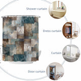 Bedliving Shower Curtain for Bathroom Geometric Block Decorative Shower Curtains Set with 12 Hooks Modern Ombre Abstract Art Bath Bedliving Curtain Waterproof Fabric 72x72 inch