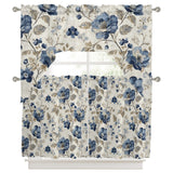 Bedliving Swag Valance for Blue Flower & Watercolor Floral Kitchen Bathroom Over