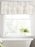 Coastal Shell Kitchen Window Valance Curtain, Starfish Rod Pocket Light Filtering Window Topper, 54 x 18 Inch, 1 Panel