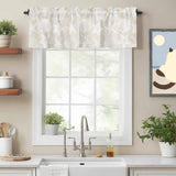 Coastal Shell Kitchen Window Valance Curtain, Starfish Rod Pocket Light Filtering Window Topper, 54 x 18 Inch, 1 Panel