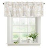 Coastal Shell Kitchen Window Valance Curtain, Starfish Rod Pocket Light Filtering Window Topper, 54 x 18 Inch, 1 Panel