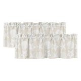 Coastal Shell Window Valance Curtains 2 Pack, Starfish Rod Pocket Short Treatments for Kitchen Bathroom Bedroom, x Inch