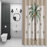 Bedliving Shower Curtain for Bathroom Coconut Palm Trees Decorative Shower Curtains Set with 12 Hooks Summer Tropical Plants Bath Bedliving Curtain Waterproof Fabric 72x72 inch