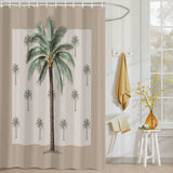 Bedliving Shower Curtain for Bathroom Coconut Palm Trees Decorative Shower Curtains Set with 12 Hooks Summer Tropical Plants Bath Bedliving Curtain Waterproof Fabric 72x72 inch
