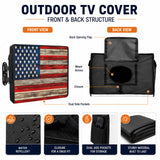 Bedliving Outdoor TV Cover for LCD LED, American Flag