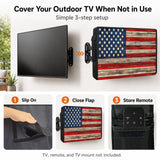 Bedliving Outdoor TV Cover for LCD LED, American Flag