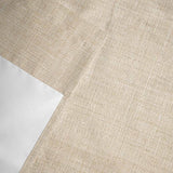 Beige Linen Texture Kitchen Window Valance Curtain, Solid Color Rod Pocket Light Filtering Window Topper, 54 x 18 Inch, 1 Panel