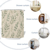 Bedliving Shower Curtain for Bathroom Sage Leaves Decorative Shower Curtains Set with 12 Hooks Eucalyptus Bath Curtain Waterproof Fabric 72x72 inch