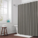 Shower Curtain for Bathroom Black Stripeds Decorative Shower Curtains Set with 12 Hooks Stripedd Bath Curtain Waterproof Fabric 72x72 inch