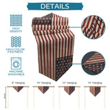 Independence day retro American flag Sharp Angle Table Runner Place Mats - LeobonZone
