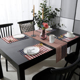 Independence day retro American flag Table Flag And Table Mat Suit - LeobonZone