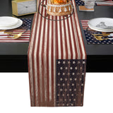 Retro American flag stars Table Flag And Table Mat Suit - LeobonZone