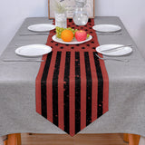 Red Retro American flag Independence Day Sharp Angle Table Runner Place Mats