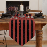 Red Retro American flag Independence Day Sharp Angle Table Runner Place Mats - LeobonZone