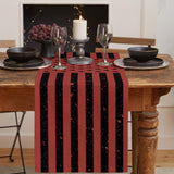 Red Retro American flag Independence Day Table Runner Place Mats - LeobonZone