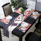 USA flag Independence Day Table Flag And Table Mat Suit - LeobonZone