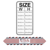 Red USA flag Independence Day Sharp Angle Table Runner Place Mats - LeobonZone