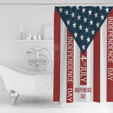 Independence Day Date Shower Curtain - LeobonZone