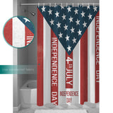 Independence Day Date Shower Curtain - LeobonZone