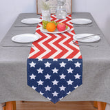 Star wave Independence Day Sharp Angle Table Runner Place Mats