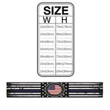 Black Retro Independence Day Flag Table Runner Place Mats - LeobonZone