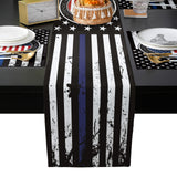 Black Retro Independence Day Flag Table Flag And Table Mat Suit - LeobonZone