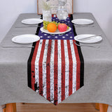 The white eagle logo of the retro America Sharp Angle Table Runner Place Mats - LeobonZone