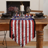 The white eagle logo of the retro America Sharp Angle Table Runner Place Mats - LeobonZone