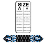 Blue Happy Independence Day Sharp Angle Table Runner Place Mats - LeobonZone