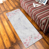 Pink Marble peach blossom Leather Doormat - LeobonZone