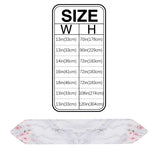 Pink Marble peach blossom Table Runner Place Mats Sharp Angle - LeobonZone