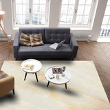 Beige Marble Texture Right Angle Felt Rugs - LeobonZone
