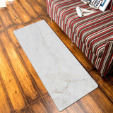 Simplicity Gray Marble texture Leather Doormat - LeobonZone