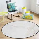 Simplicity Gray Marble texture Circular Felt Rugs - LeobonZone