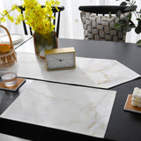 Simplicity Gray Marble texture Table Flag And Table Mat Suit Sharp angle - LeobonZone