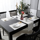Simplicity Gray Marble texture Table Flag And Table Mat Suit - LeobonZone