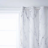 Gray Marble Texture window curtains - LeobonZone