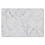 Gray Marble Texture Leather Doormat - LeobonZone
