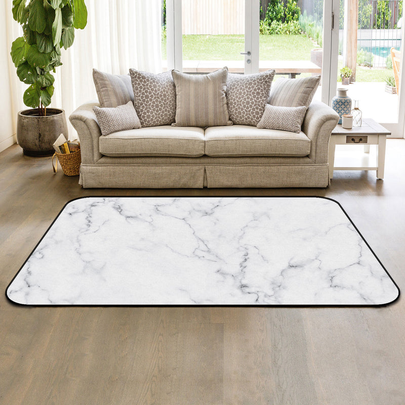 Gray Marble Texture Sponge Rillet Rubber Rugs - LeobonZone