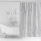 Gray Marble Texture Waterproof Durable Shower Curtain