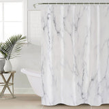 Gray Marble Texture Waterproof Durable Shower Curtain - LeobonZone