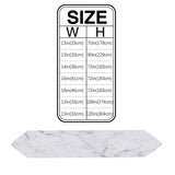 Gray Marble Texture Table Runner Place Mats Sharp Angle - LeobonZone