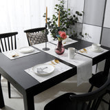 Gray Marble Texture Table Flag And Table Mat Suit - LeobonZone