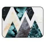 Marbling texture of tropical plants and water Sponge Rillet Rubber Rugs - LeobonZone