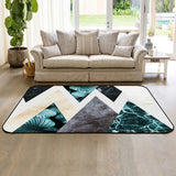 Marbling texture of tropical plants and water Sponge Rillet Rubber Rugs