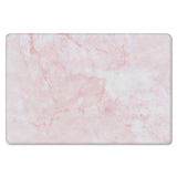 Pink Marble Texture Leather Doormat - LeobonZone